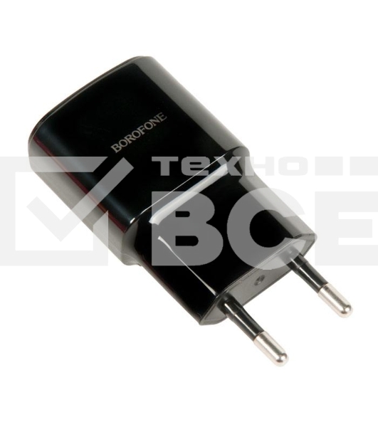 Зарядное устройство BOROFONE BA48A Orion single port charger(EU), черный