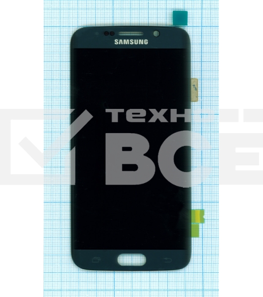 Дисплей для Samsung Galaxy S6 Edge SM-G925F синий