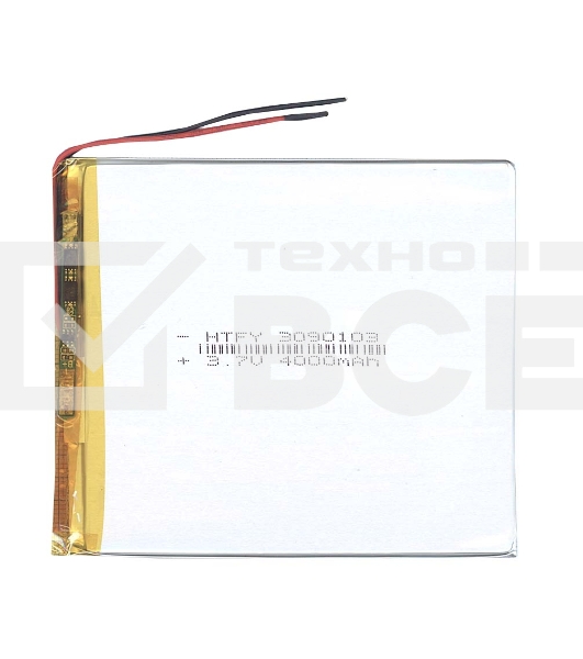 Аккумулятор Li-Pol (батарея) 3*90*103мм 2pin 3.7V/4000mAh