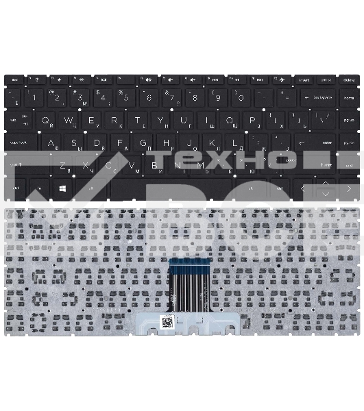 Клавиатура для ноутбука HP Pavilion x360 14-cd0000 черная