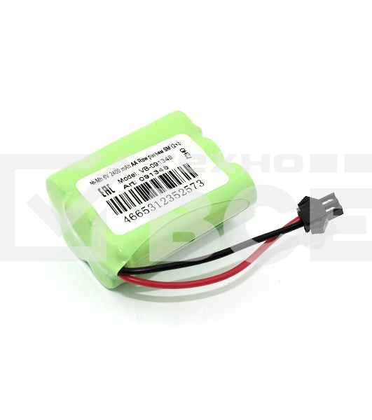 Аккумулятор Ni-Mh 6V 2400 mAh AA Row разъем SM (2+3)