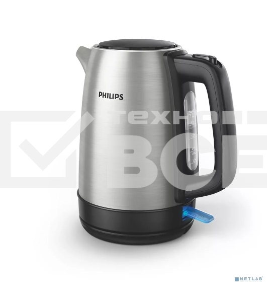 Чайник Philips HD9350/90, 1,7 л, 2200 Вт, световой индикатор, функция автовыключения, индикатор уровня воды