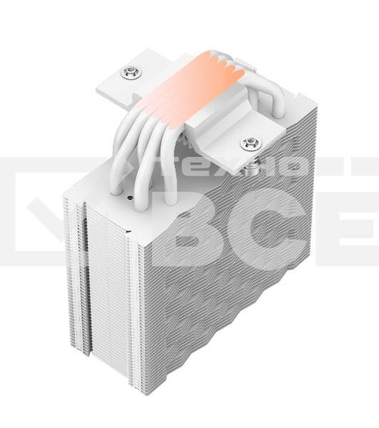 Кулер для процессора PCCooler RZ500 WH (250W, 4-pin PWM, 155mm, Al/Cu, 5x6mm, 1x120mm, 86.73CFM, 32dBA, 2200RPM, S: 1851/1700/1200/115X, AM5/AM4, white)