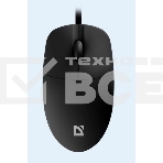 Мышь проводная Defender Azora MB-241 черный, 1200 dpi, USB, кнопки - 3, фото6