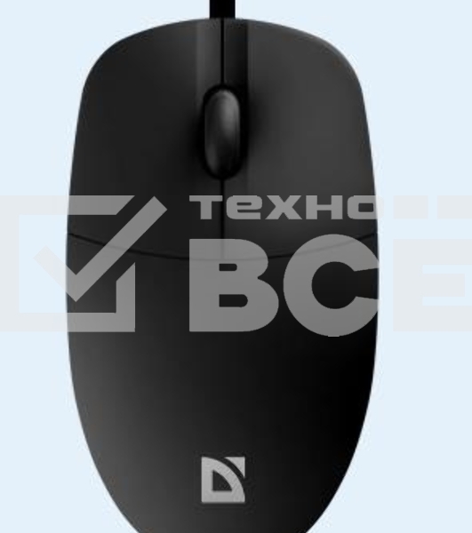 Мышь проводная Defender Azora MB-241 черный, 1200 dpi, USB, кнопки - 3