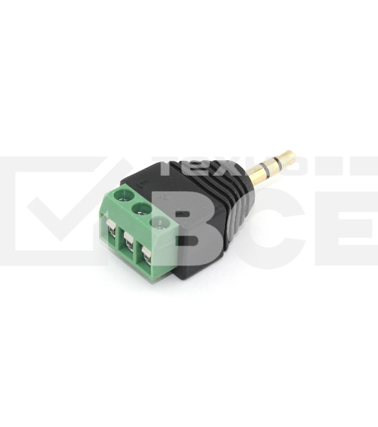 Сборный штекер miniJack 3.5 мм 2 канала