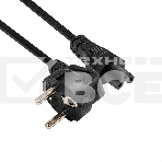 Кабель питания ноутбуков ExeGate Special PC5-3S (Евровилка Schuko->C5, 3*0.5mm2, CCA, черный, 3м), фото3