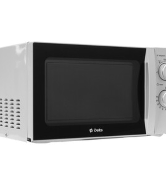 Микроволновая печь Delta DL-88L20 белый, 20 л, 700 Вт, переключатели - поворотный механизм