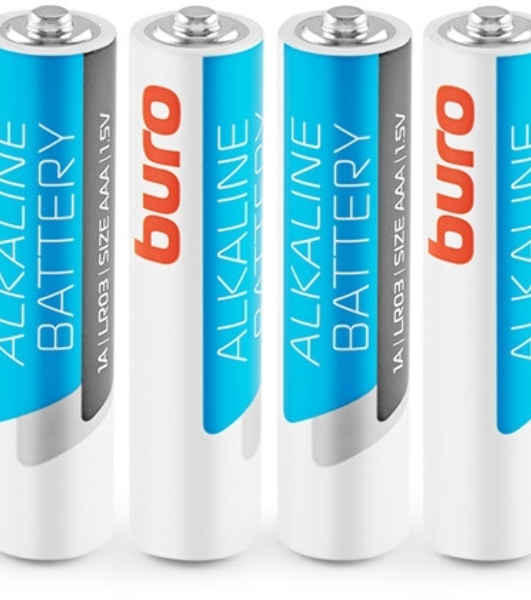 Батарея Buro Alkaline LR03 AAA (4шт) блистер