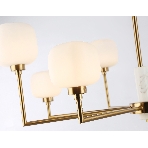 Люстра Ambrella light LH53017/8 BS/FR латунь/белый матовый G9*8 max 40W D830*680, фото5