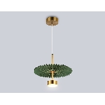 Светильник Ambrella light LH72609 BK/GR латунь/зеленый 6W 3000K D300*260-1770, фото7