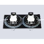 Светильник Ambrella light TN6743/2 BK черный IP44 GX53/2 210*110*57, фото5