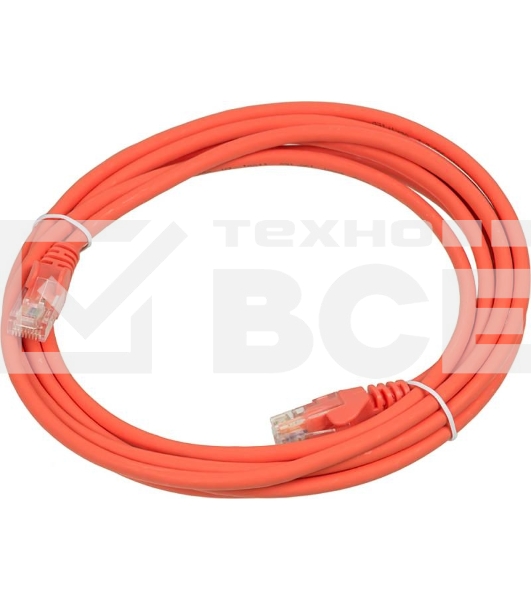 Кабель Патч-корд Lanmaster UTP LAN-PC45/U5E-3.0-OR вилка RJ-45-вилка RJ-45 кат.5е 3м оранжевый LSZH (уп.:1шт)
