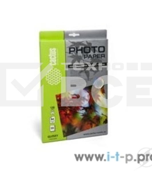 Фотобумага Cactus CS-GA413050 A4/130г/м2/50л. глянцевая для струйной печати
