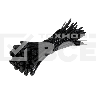 Стяжка нейлоновая Exegate EX253849RUS неоткрывающаяся CV-150B, 150мм, упак. 100шт черная