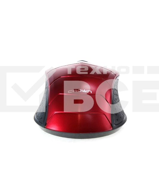 Мышь беспроводная Crown CMM-934W красный/черный, 1200 dpi, радиоканал, USB, кнопки - 4
