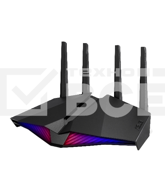 Роутер ASUS RT-AX82U роутер 802.11b/g/n/ac/ax, до 574 + 4804Мбит/c, 2,4 + 5 гГц, 4 антенны, USB, GBT LAN ; 90IG05G0-MO3R10