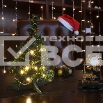 Елочка высота 30см, питание от USB, зеленая, фото2