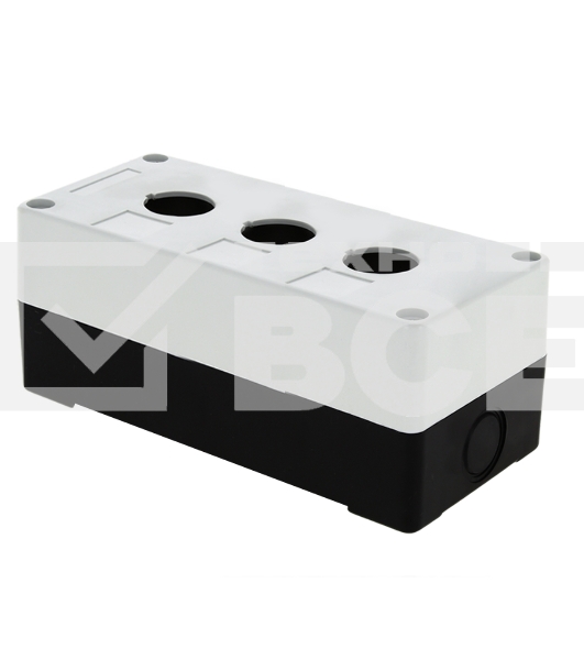 Корпус КП 103 3 кнопки белый EKF cpb-103-w