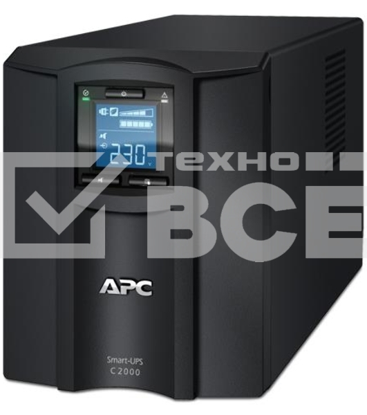 Источник бесперебойного питания APC Smart-UPS C SMC2000I 1300Вт 2000ВА черный