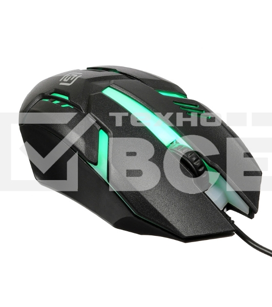 Мышь проводная Oklick 396M INSOMNIA черный, 1000 dpi, USB, кнопки - 3