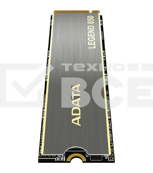 Накопитель SSD ADATA LEGEND 850, 1Tb, PCIe 4.0 x4, M.2 2280, NVMe, R/W 5000/4500, с радиатором
