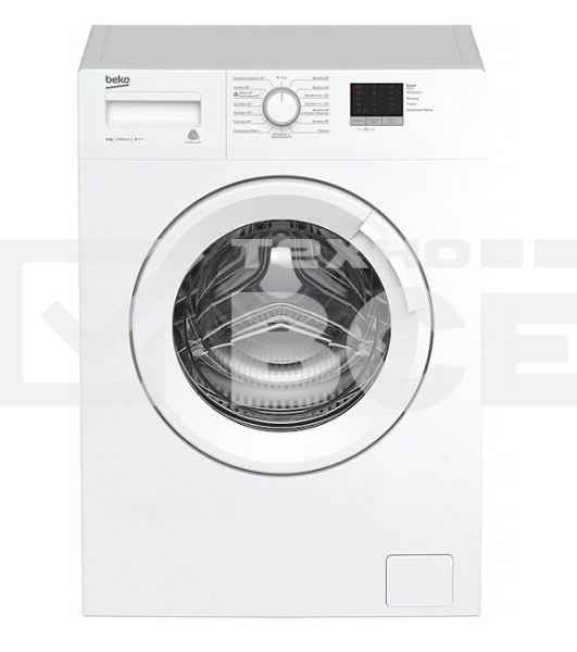 Стиральная машина Beko WRE6511BWW  (R) белый, загрузка фронтальная 6 кг, 1000 об/мин., класс: А