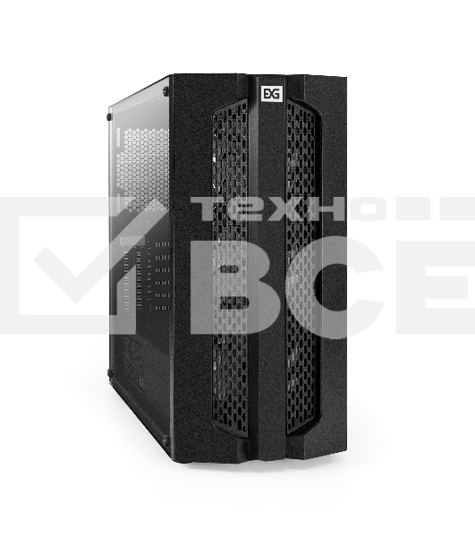 Компьютерный корпус Miditower ExeGate EVO-9205-NPX500 (ATX, БП 500NPX с вент. 12 см, с окном, 1*USB+1*USB3.0, аудио, 3 вент. 12см с RGB подсветкой)