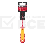 Отвертка Matrix Insulated, SL4,0 x 100 мм, CrMo, до 1000 В, двухкомп.рукоятка, фото 1