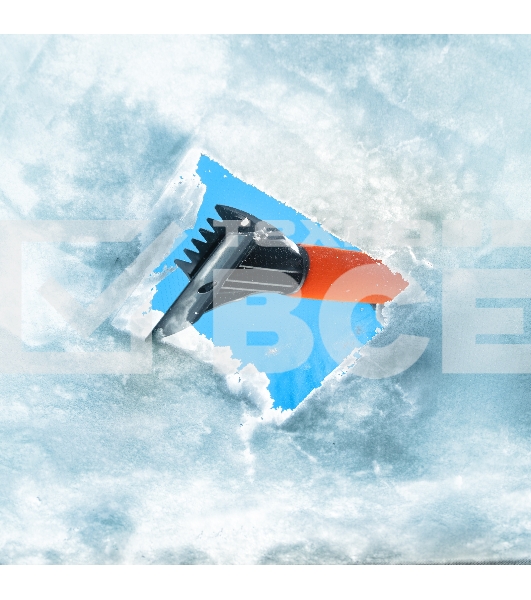 Щетка-сметка для снега со скребком, поворотная голова, 510 мм Stels