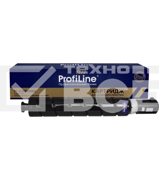 Картридж Тонер-туба PL-C-EXV54BK для принтеров Canon ImageRunner C3025 MFP/C3025i MFP черный 15500 копий ProfiLine