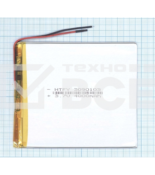Аккумулятор Li-Pol (батарея) 3*90*103мм 2pin 3.7V/4000mAh