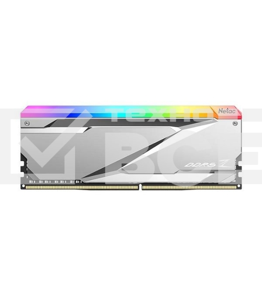 Оперативная память NETAC, DDR5, 32GB (2x16GB), 7200MHz, CL34, с радиаторами, RGB, серебристый