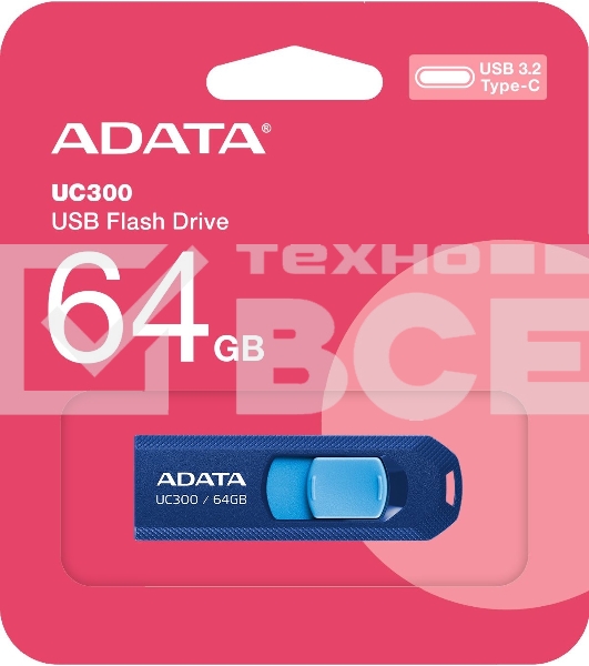 Флеш диск 64GB USB 3.2 Gen1 ACHO-UC300-64G-RNB/BU