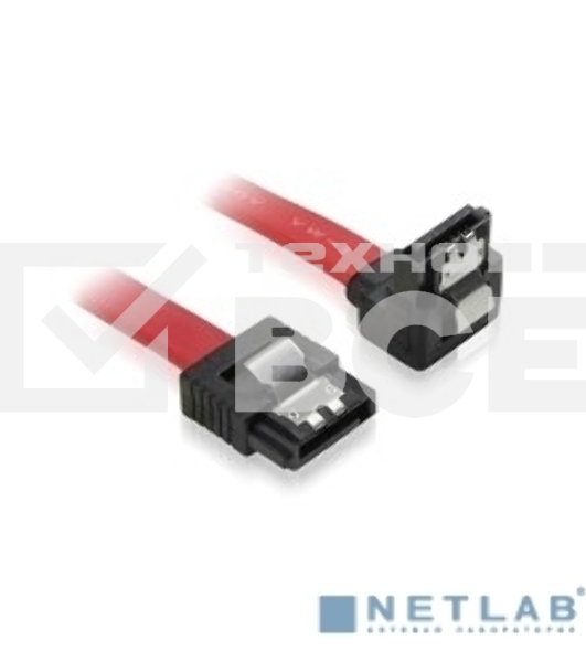 Кабель Greenconnect Кабель интерфейсный угловой SATA III 0.5m SATA III - SATA III до 6Gbps, 26 AWG, 7pin / 7p