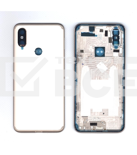 Задняя крышка для Xiaomi Mi 6X Mi A2  золотая