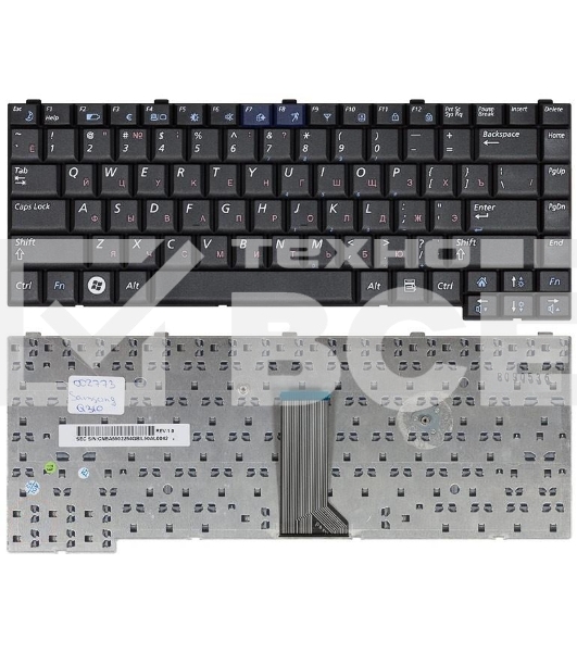 Клавиатура для ноутбука Samsung Q310 Q308, черная