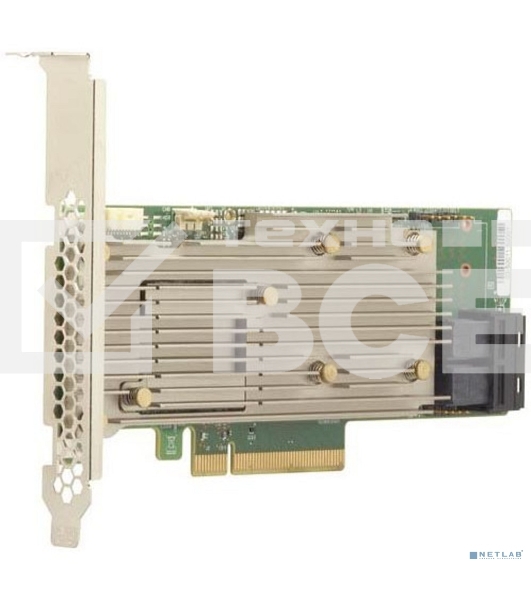 Контроллер LSI HBA 9460-8i SGL, 8-port int., 12Gb/s, SAS/SATA/PCIe (NVMe), RAID 0/1/5/6/10/50/60, Cache 2Gb DDR4, PCIe 3.1