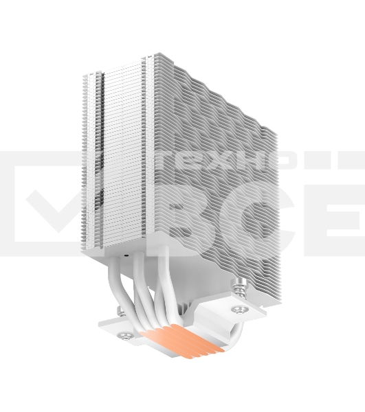 Кулер для процессора PCCooler RZ500 WH (250W, 4-pin PWM, 155mm, Al/Cu, 5x6mm, 1x120mm, 86.73CFM, 32dBA, 2200RPM, S: 1851/1700/1200/115X, AM5/AM4, white)