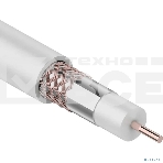 Кабель коаксиальный PROconnect RG-6U+Cu, 75 Ом, Cu/Al/Cu, 48%, бухта 100 м, белый, фото4