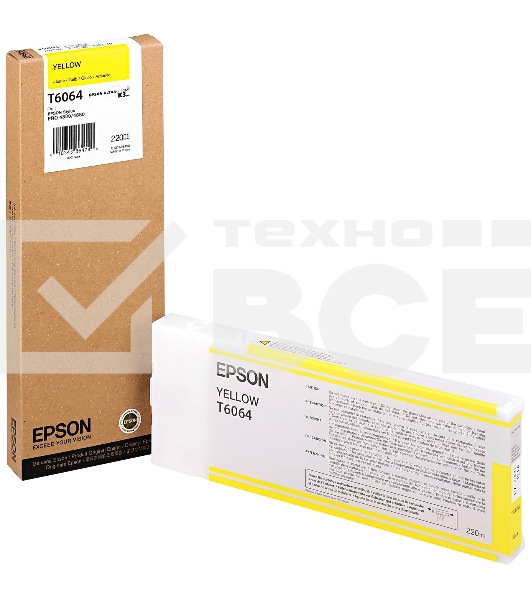 Картридж Epson C13T606400 желтый (220 мл) для Stylus Pro 4880