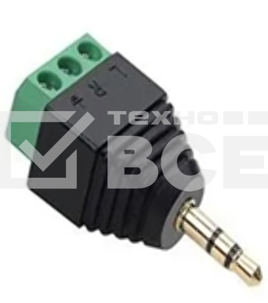 Сборный штекер miniJack 3.5 мм 2 канала