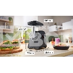 Мясорубка Bosch MFWS440B, 1900W, черный, фото14