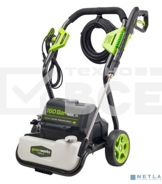 Мойка высокого давления GreenWorks GPWG8II 160 bar электрическая (5106807)