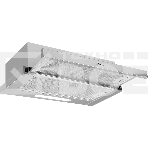 Встраиваемая вытяжка MONSHER LAUTREC 60 Acier, ширина 60 см, отвод/рециркуляция, 550 м3/час, механическое управление, 3 скорости, светодиодное освещение 1х2 Вт, металлические жироулавливающие фильтры, угольный фильтр KFY (опция), цвет стальной, фото3