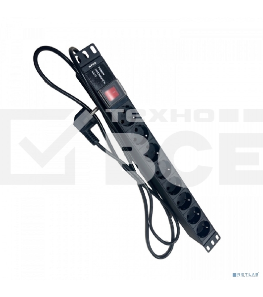 Блок распределения питания NTSS NTSS-PDU-DA2034 гор.размещ. 8x базовые 16A Schuko 2м