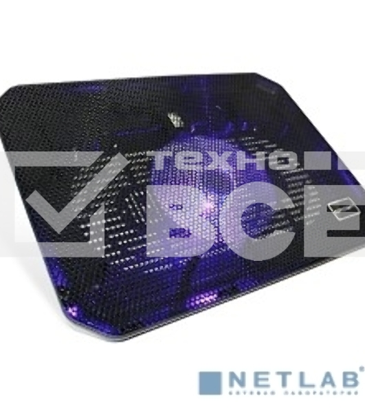 Аксессуар к ноутбуку CROWN Подставка для ноутбука CMLC-M10 черный (Для ноутбуков диагональю до 17”, подсветка, 1*кулер D140*15мм)