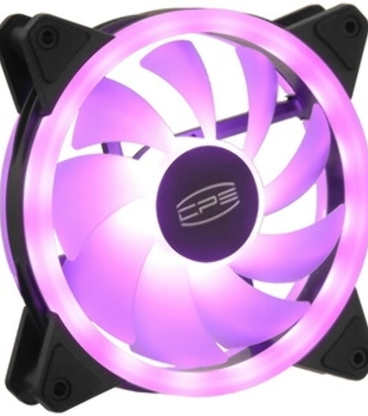 Вентилятор для корпуса PCCooler F3 T120 ARGb белый, 120 мм, 1800 об/мин, 21.6 дБ, 4 pin