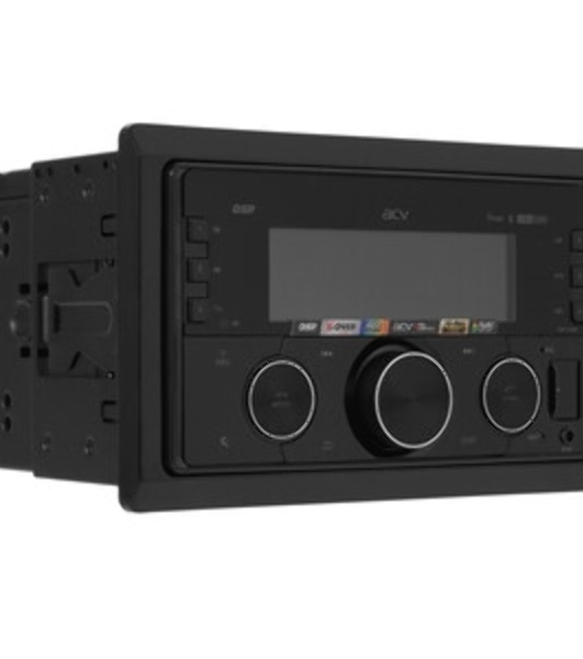 Автомагнитола ACV ADX-211BM, 2 DIN, Bluetooth, USB Type-A, AUX, пульт ДУ