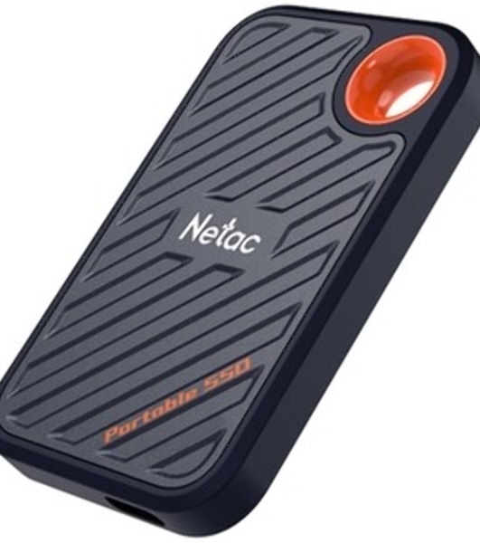 Внешний SSD Netac ZX20, 2TB, USB 3.2 Gen 2x2 Type-C, R/W 2000/1800, черный